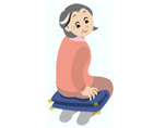 正座のコツのイラスト