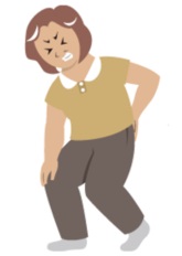 腰が痛いイラスト